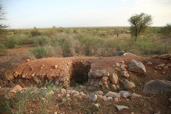 A military bunker is seen within Badme, territorial dispute town between Eritrea