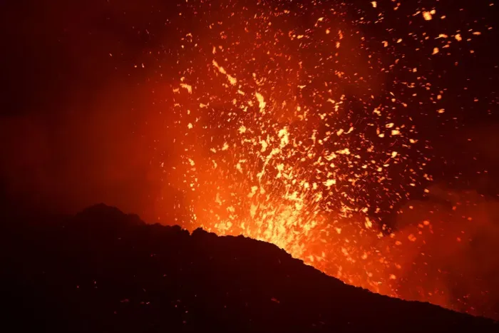 Framed Print : Mount Etna, Europes highest and most active volcano, erupts in Sicily