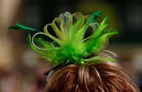 A participant attends the St Patricks Weekend Parade in Valletta