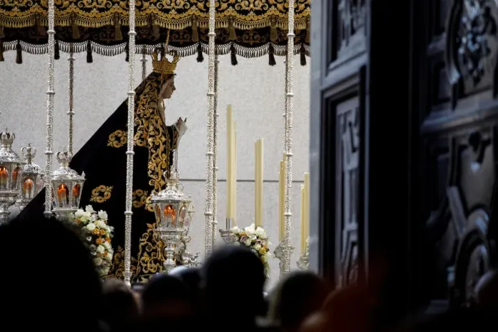 Framed Print : People take part in Los Estudiantes procession during Holy Week in Madrid Framed Print : People take part in Los Estudiantes procession during Holy Week in Madrid