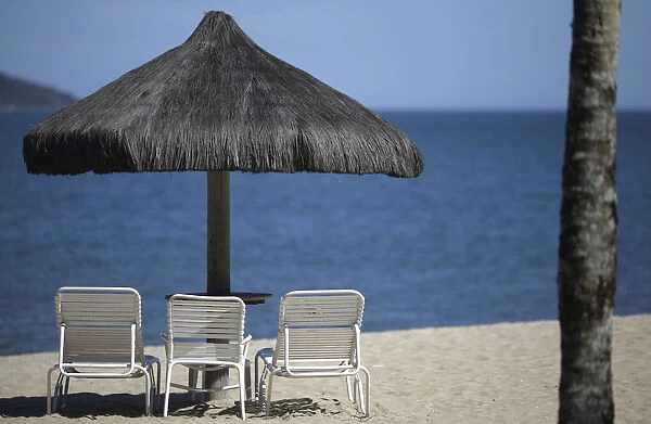 A private beach of the Portobello Resort, where the Italy soccer team will be based