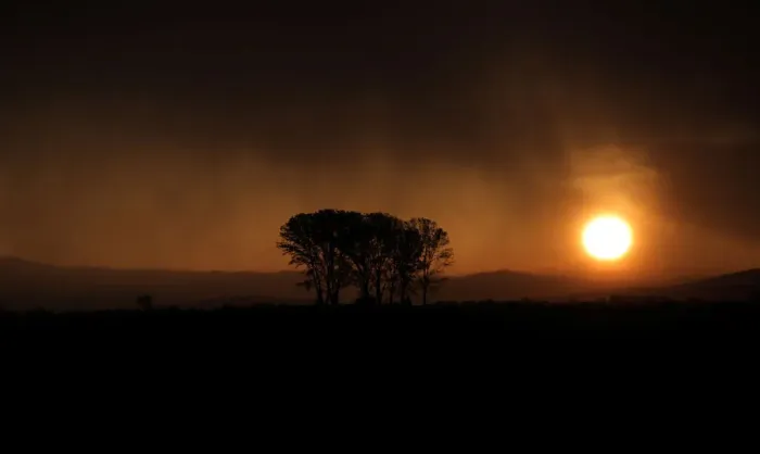 Framed Print : Rain clouds are lit by the setting sun near the village of Chernogorovo Framed Print : Rain clouds are lit by the setting sun near the village of Chernogorovo