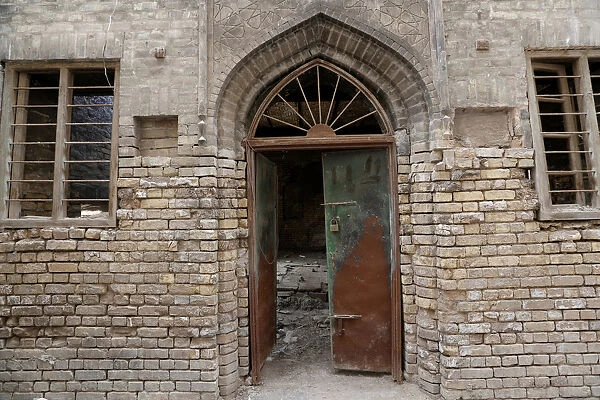Remains of a synagogue are seen in center of Baghdad