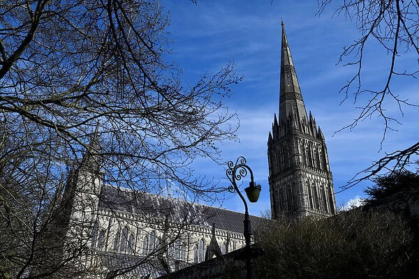 Salisbury Cathedral is seen in Salisbury