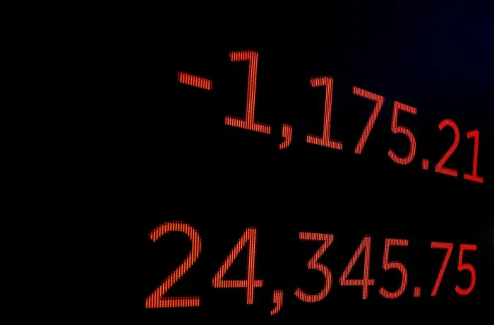 Framed Print : A screen displays the Dow Jones Industrial Average following the closing bell on Framed Print : A screen displays the Dow Jones Industrial Average following the closing bell on