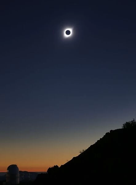 A solar eclipse is observed at Coquimbo