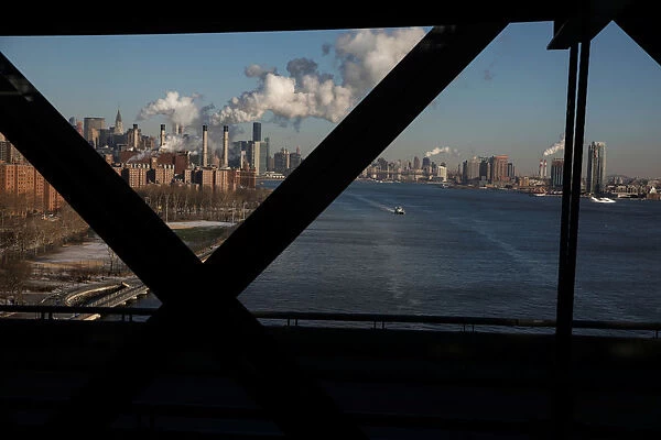 Steam from buildings lingers due to extreme cold in New York