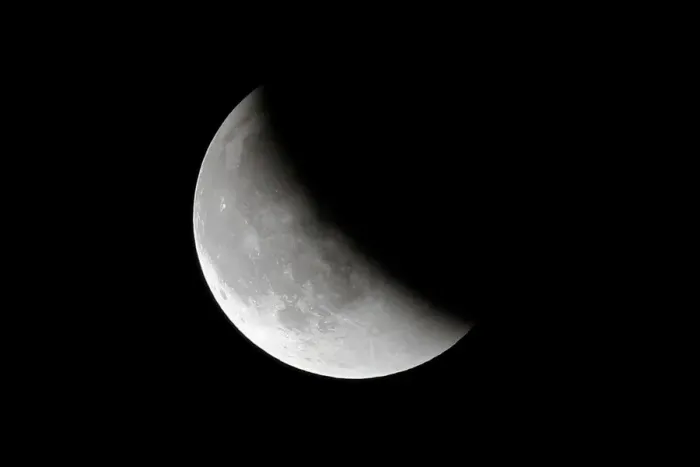 Framed Print : The super blue moon is seen during a total lunar eclipse in Beijing