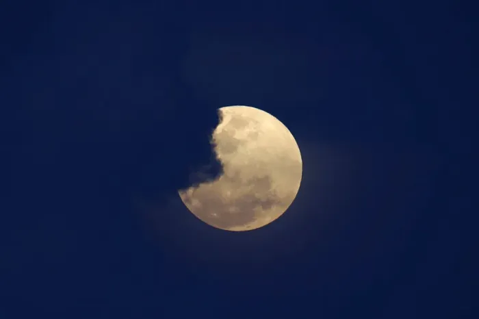 Framed Print : The super blue moon is seen during a total lunar eclipse in Legazpi Framed Print : The super blue moon is seen during a total lunar eclipse in Legazpi