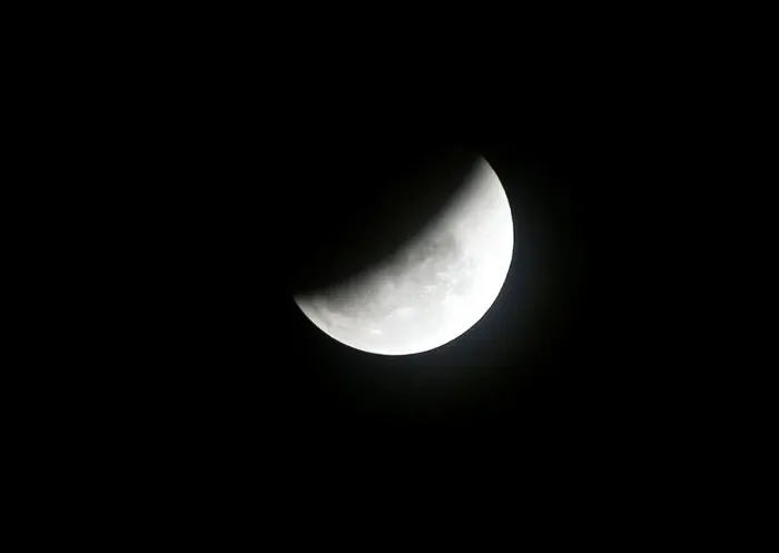 Framed Print : The super blue moon is seen during a total lunar eclipse in Metro Manila