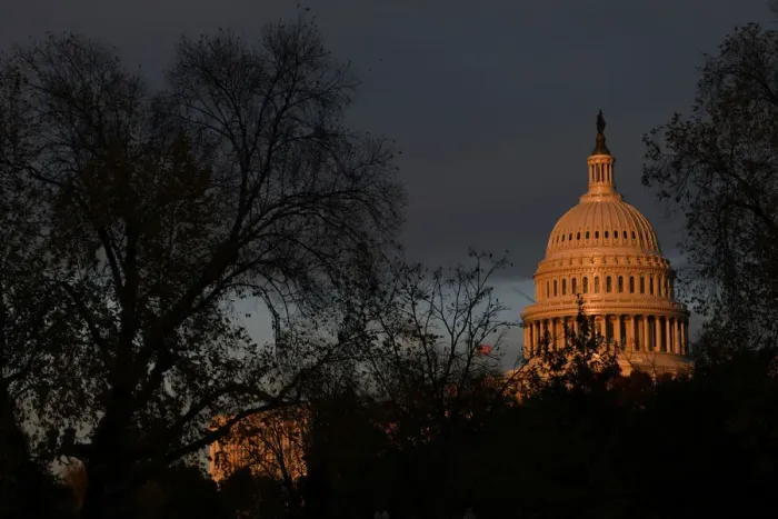 Framed Print : The U. S. Capitol building is pictured at sunset on Capitol Hill in Washington Framed Print : The U. S. Capitol building is pictured at sunset on Capitol Hill in Washington