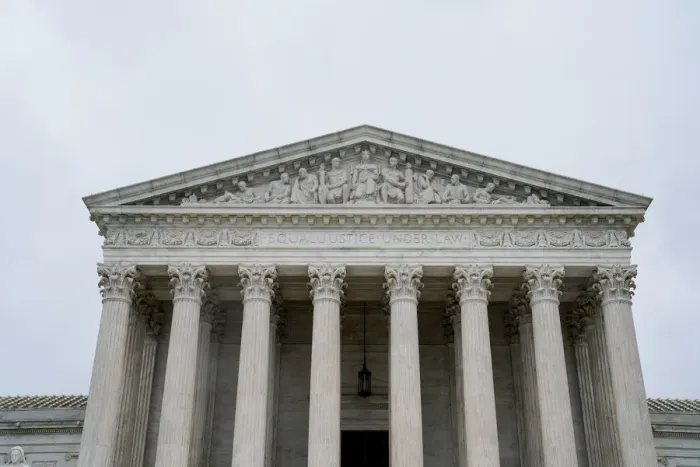 Framed Print : The U. S. Supreme Court is seen as the court nears the end of its term in Washington Framed Print : The U. S. Supreme Court is seen as the court nears the end of its term in Washington