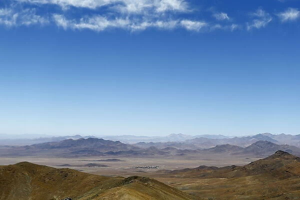 A view of Inca de Oro (Inca gold) town (C) in the middle of the Atacama desert