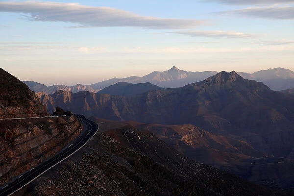 View shows Ras al-Khamiahs Jabal Jais Mountain where the worlds longest zip-line was
