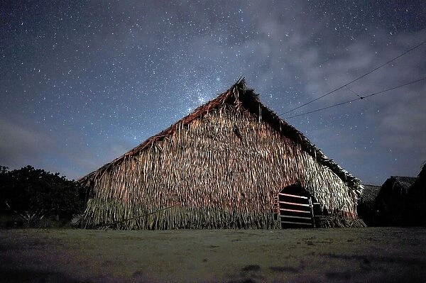 A view of the Shubua, or house of prayer, in the Huni Kui tribes village of Me Txanava