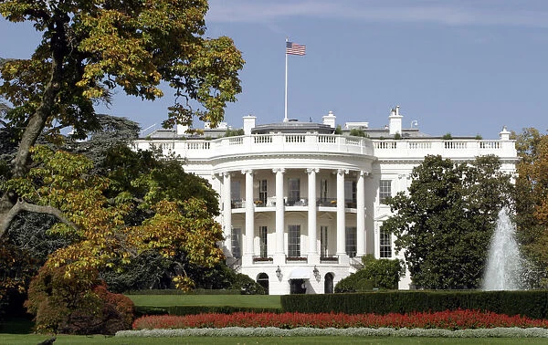 The White House is pictured in Washington D. C. two days ahead of the presidential election