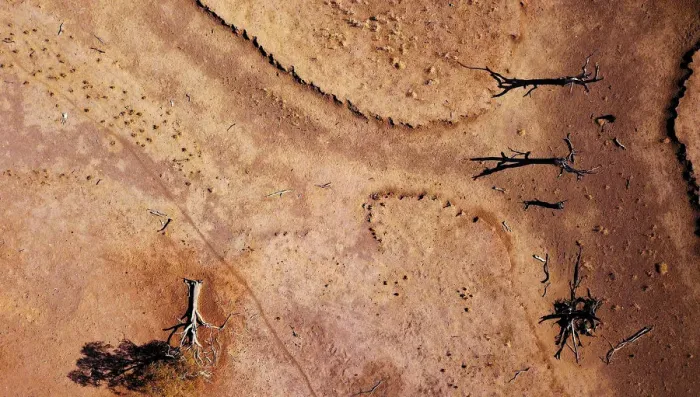 Framed Print : The Wider Image: Australias drought - the cancer eating away at farms