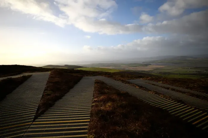 Framed Print : The Wider Image: Criss-crossing Irish border, Brexit threatens status quo Framed Print : The Wider Image: Criss-crossing Irish border, Brexit threatens status quo