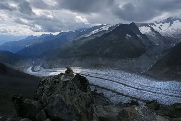 Framed Print : Wider Image: Earthprints: Aletsch Glacier