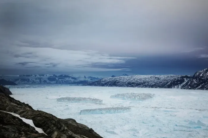 Framed Print : The Wider Image: In Greenland, a glaciers collapse shows climate impact