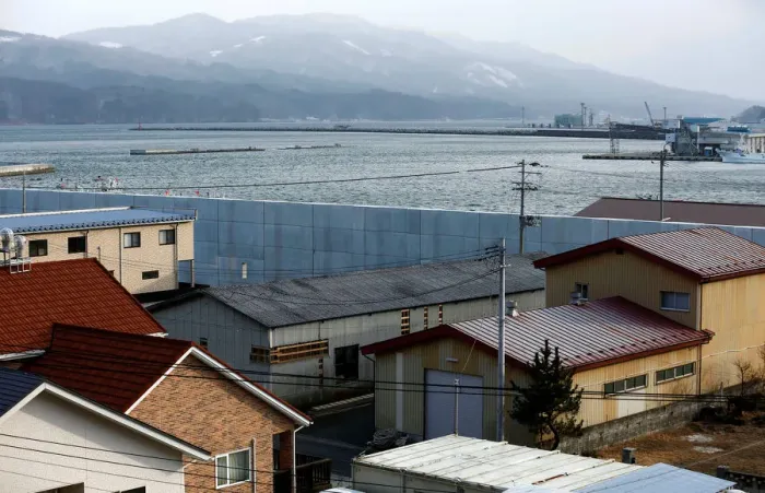 Framed Print : The Wider Image: After tsunami, some Japanese are feeling walled-in Framed Print : The Wider Image: After tsunami, some Japanese are feeling walled-in