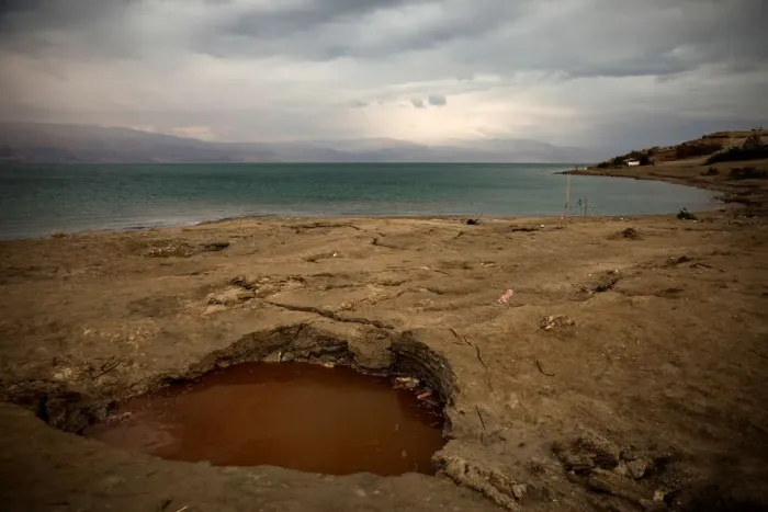 Framed Print : The Wider Image: Vanishing Dead Sea - a hermit haven Framed Print : The Wider Image: Vanishing Dead Sea - a hermit haven