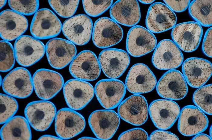 Framed Print : Wood-cased pencils are pictured during their production at Faber-Castell manufacturer in Framed Print : Wood-cased pencils are pictured during their production at Faber-Castell manufacturer in