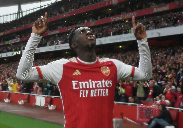 Nketiah Scores His Second: Arsenal's Victory Over Fulham (2023-24)
