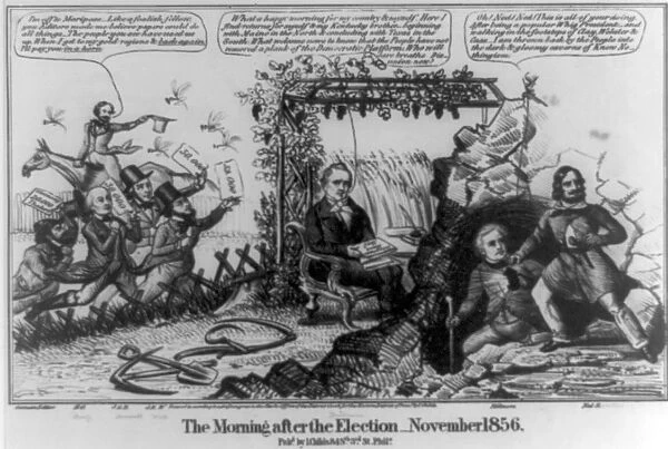 Illustration called Morning After Election 1856