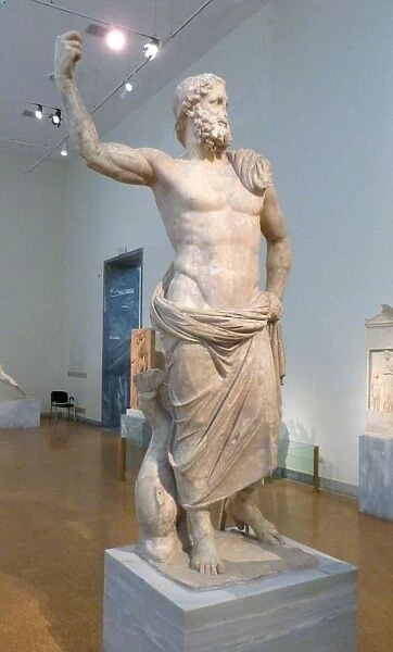 Marble statue of Poseidon, 125-100 BC
