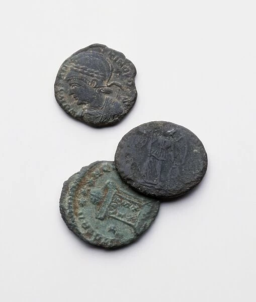 Three Roman coins, 2nd century