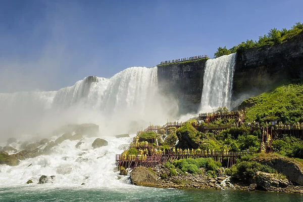 Close-up view of the American Niagara Falls