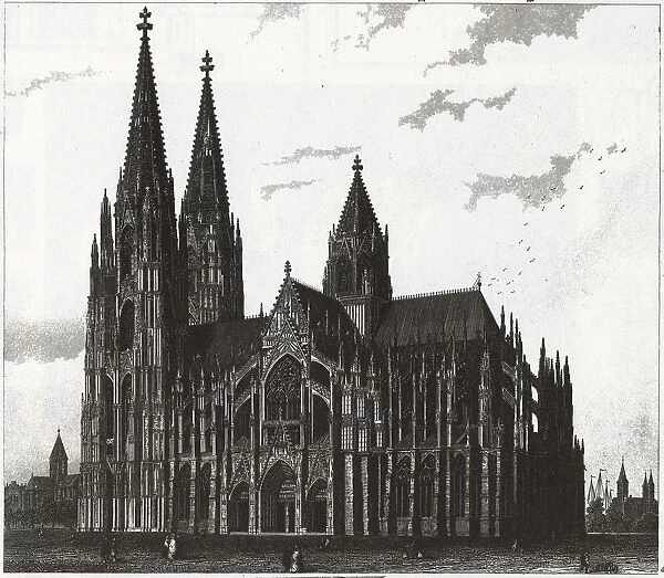 Engraving: Cologne Cathedral
