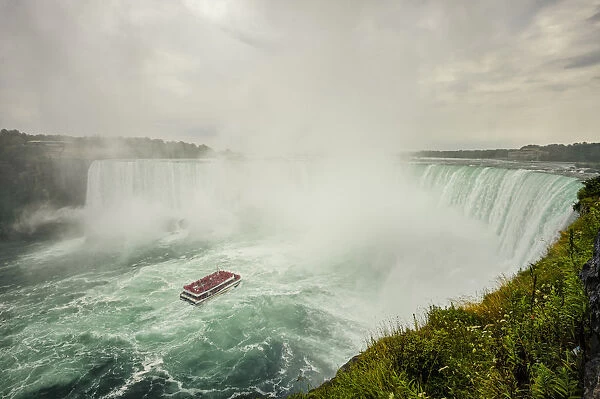 A general view of Niagara Falls Canadian horseshoe falls