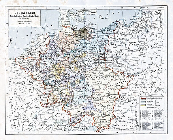 Germany, at the outbreak of the French Revolution in 1798