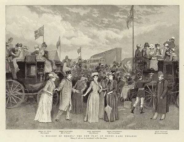 'A Million of Money, 'the New Play at Drury Lane Theatre (engraving)