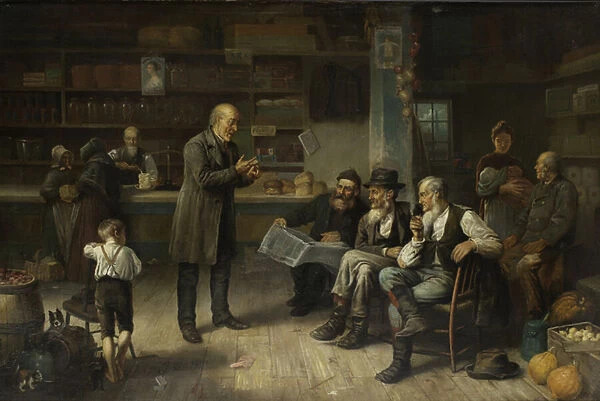 The American Country Store, 1880-1920 (oil on canvas)