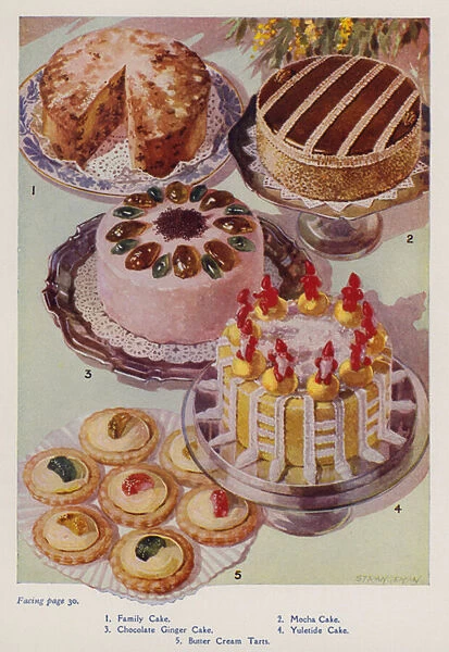 Cakes (colour litho)