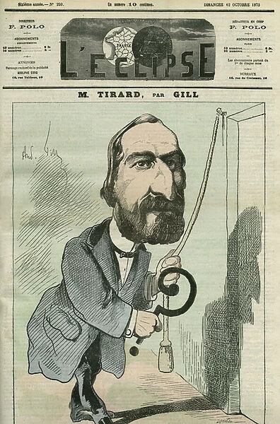 Cartoon by Pierre Tirard (1827-1893), French politician