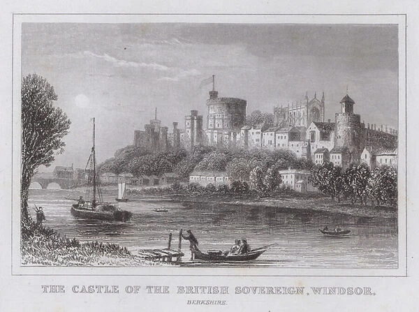 The Castle of the British Sovereign, Windsor, Berkshire (engraving)