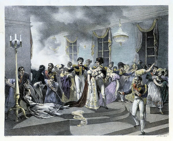 During the celebration of Napoleon Is wedding with Marie Louise at the Austrian