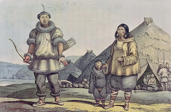 Chukchi people and their homes, from Voyage Pittoresque Autour Du Monde