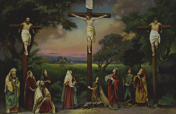 The Crucifixion (colour litho)