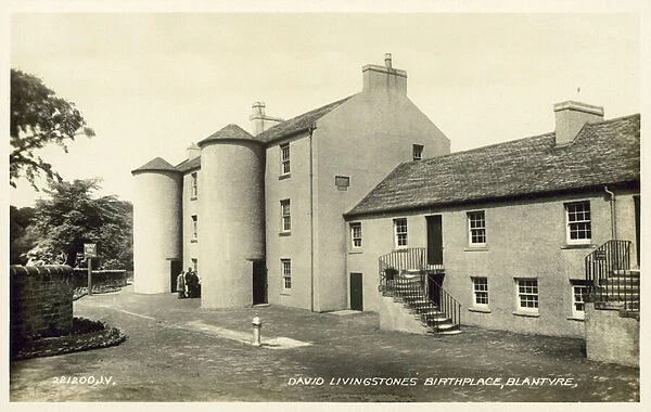 David Livingstones Birthplace, Blantyre, Scotland (b  /  w photo)