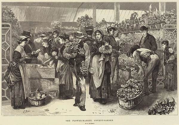 The Flower-Market, Covent-Garden (engraving)