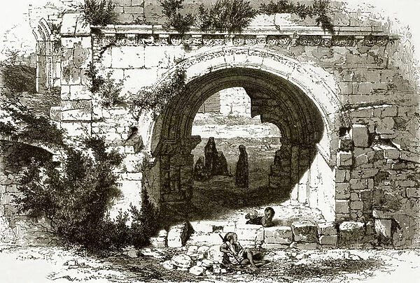 Gate of the hospital of the knights of St. John at Jerusalem