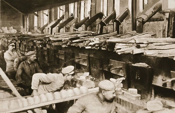 From the German side: making war bread in a field-bakery of von Hindenburg
