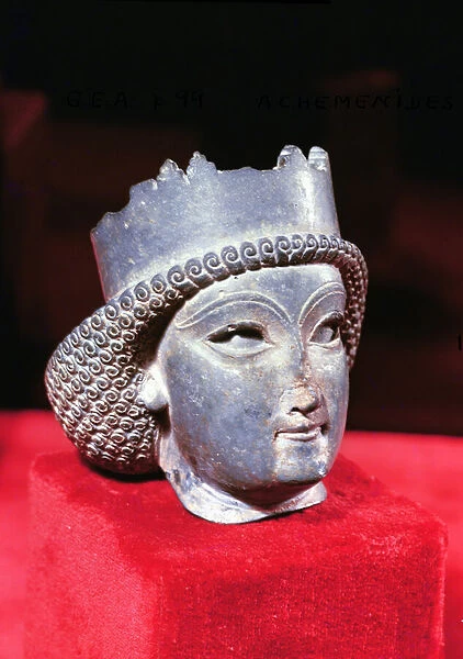 Head of a prince, from Persepolis, 5th-4th century BC (lapis lazuli) (see also 226189)