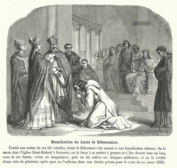 Humiliation de Louis le Debonnaire (engraving)