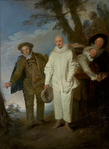 The Italian Comedians, c. 1720 (oil on canvas)